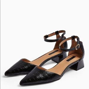 Topshop Alexa Point Block Heel